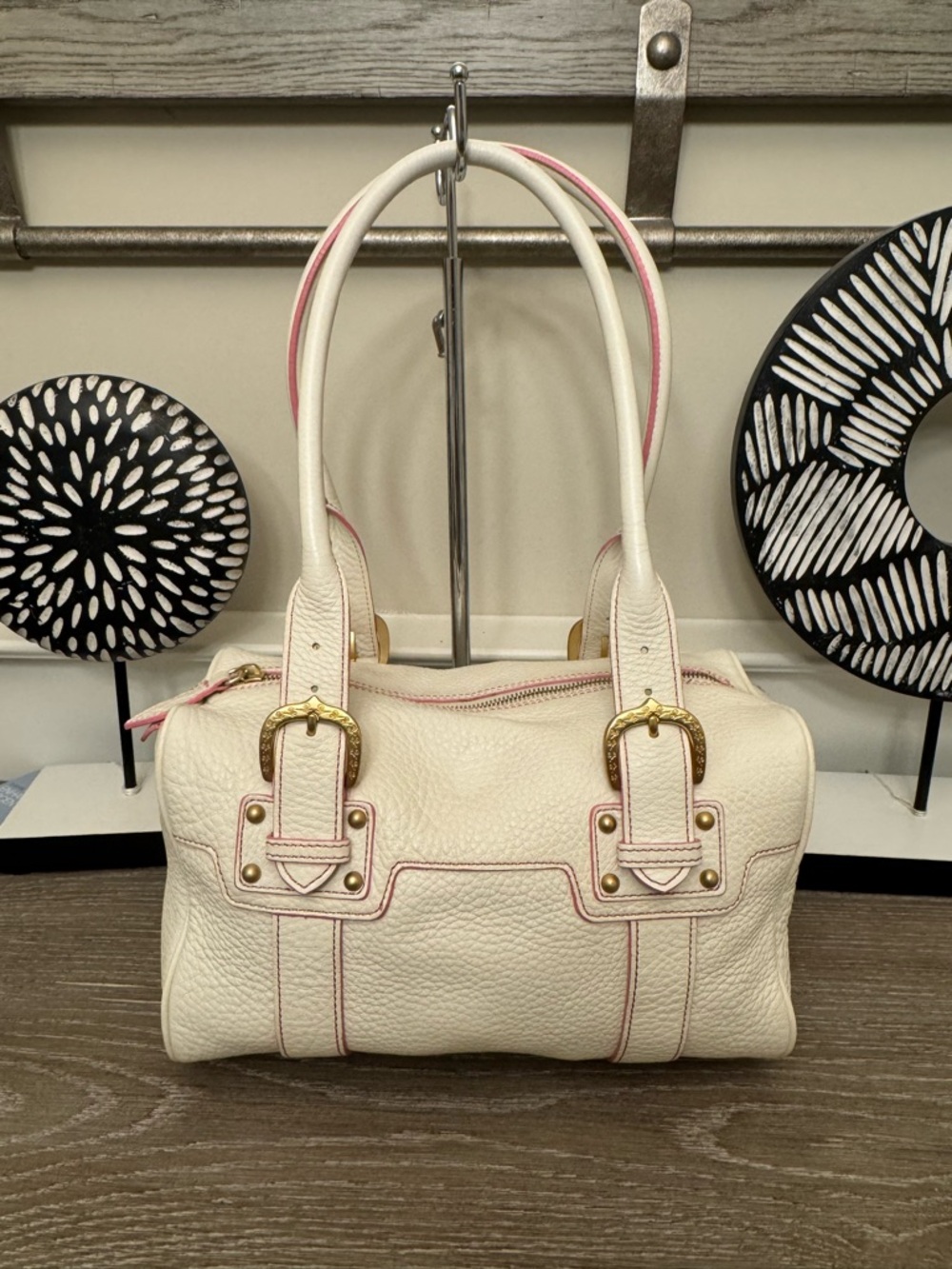 Dooney & Bourke Marchese double buckle satchel